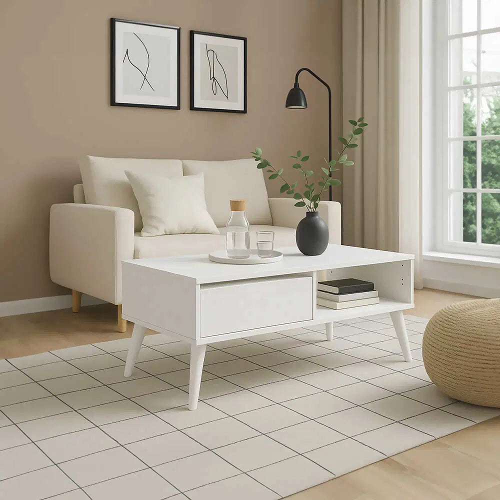 ADORE Step Dikdörtgen Orta Sehpa - Açık Ceviz (Tori) 110x42x65 cm