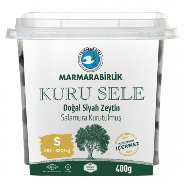 Marmarabirlik Kuru Sele Zeytin Pet S - 400 Gr