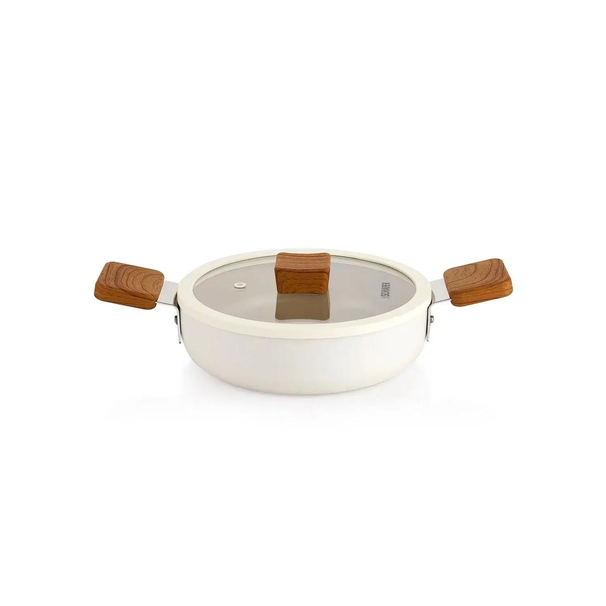SCHAFER Ceramoni Seramik Kapaklı Krem Sahan 20cm