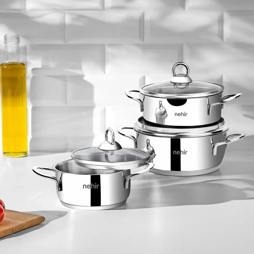 NEHIR Premium 52 Parça Paslanmaz Çelik Çeyiz Seti