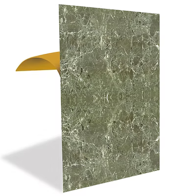 FLYBAT Kahverengi-Yeşil Mermer Desenli Pvc Panel