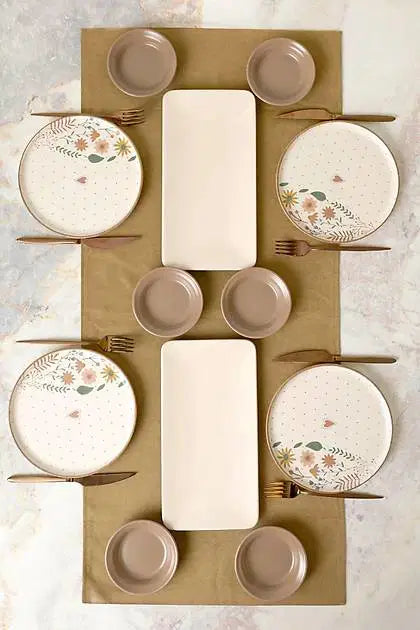 KERAMIKA Soft Bloom Kahvaltı Takımı 12 Parça 4 Kişilik 22875
