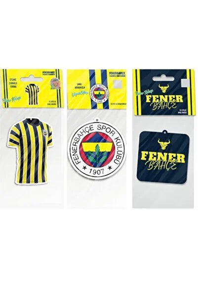 Fenerbahçe - Resmi Lisanslı Oto Kokusu 3'lü Araç Kokusu Seti