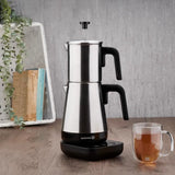 KORKMAZ Moderna Elektrikli Çaydanlık Siyah/Satin 1.3L