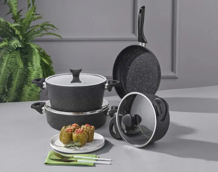 TAC EV Taç XL Steel Cook 17 Parça Pişirme Seti