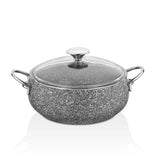 TAC EV MasterCook Tombik Gri Metal Sapli Tencere Seti  - 7 Parça