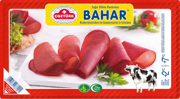 EGETÜRK Bahar Pastırma Dilim 100 gr