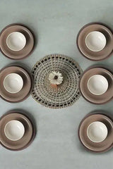 KERAMIKA Brown Mix Yemek Takımı 18 Parça 6 Kişilik 950-958-977
