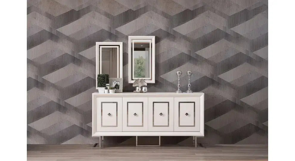 FLYMOB Berrak Gümüş Yemek Odası
