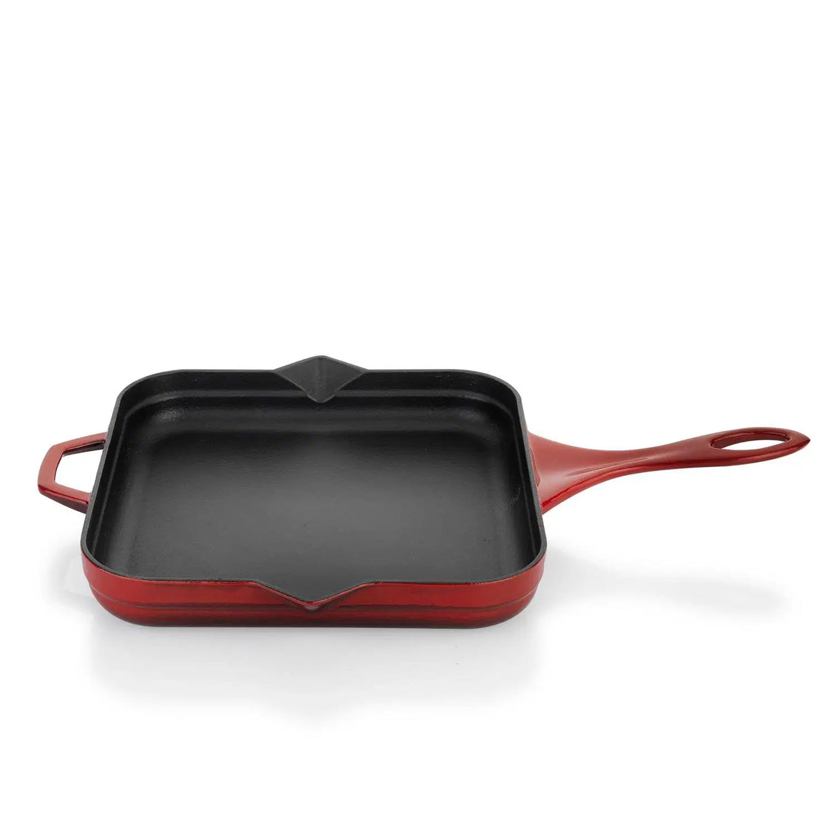 SCHAFER Guss Chef Döküm Kare Kızartma Tavası 28x28cm - Kırmızı
