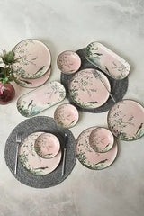 KERAMIKA Pink Woods Kahvaltı Takımı 12 Parça 6 Kişilik 22639-41