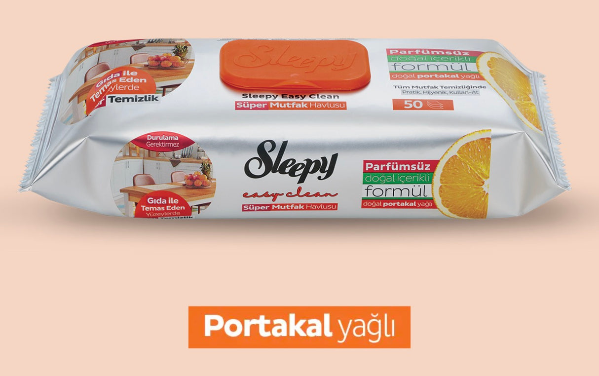 SLEEPY Portakal Yağlı Gıda ile temasa uygun 50’li