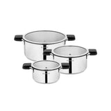 SCHAFER Iconic Çelik Tencere Seti 6 Parça - Inox