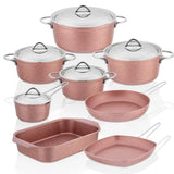 TAC EV Ultra Granit Çeyiz Seti Rose Gold - 13 Parça