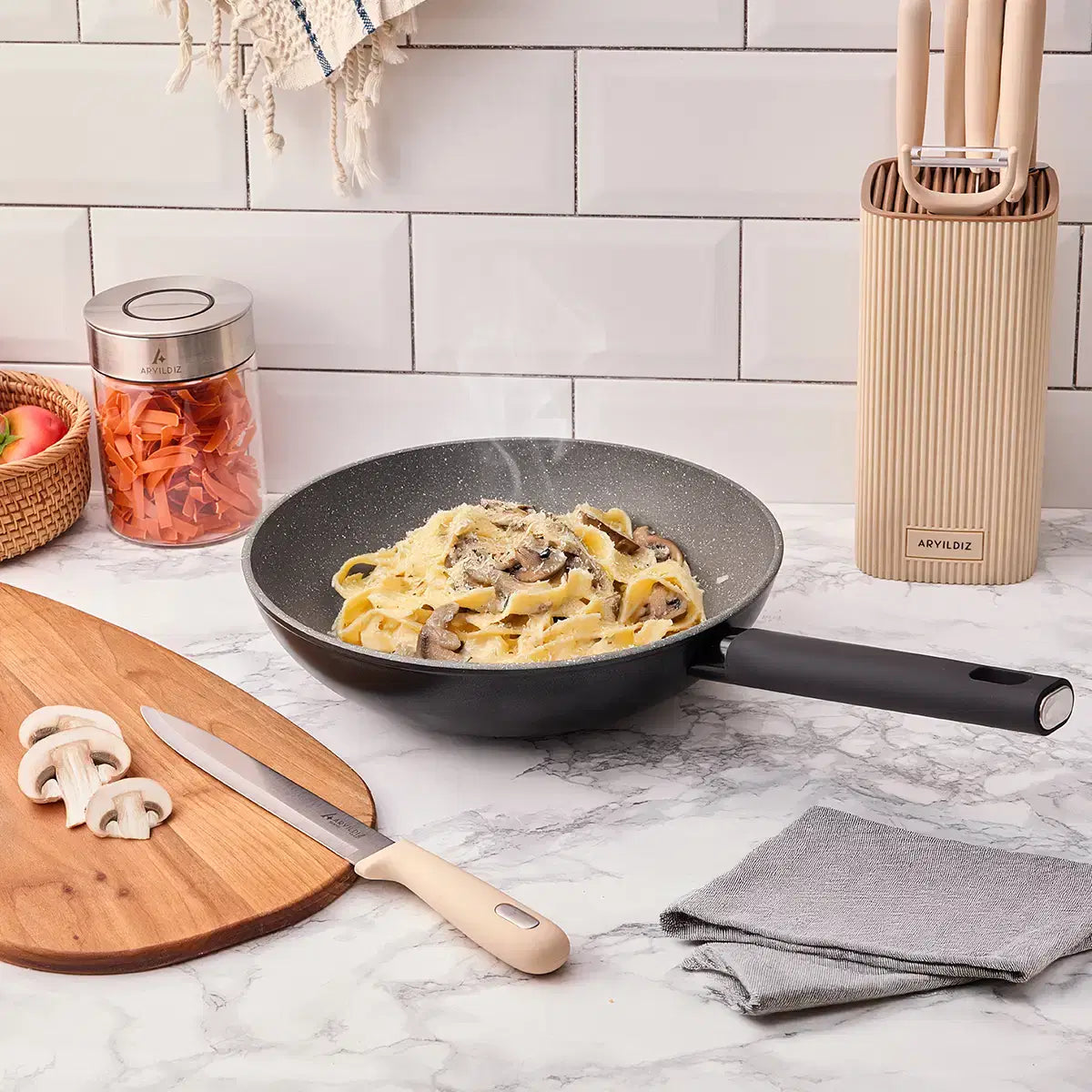 Aryıldız Caja Wok Tava 28 Cm