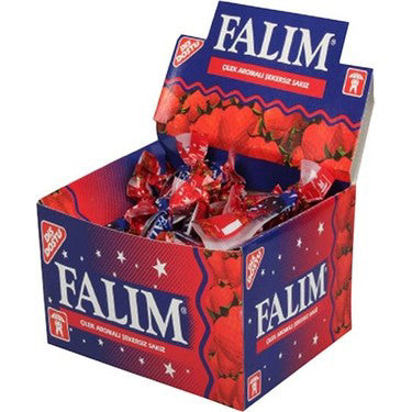 FALIM Çilek Aromalı Sakız 100 Adet Tekli