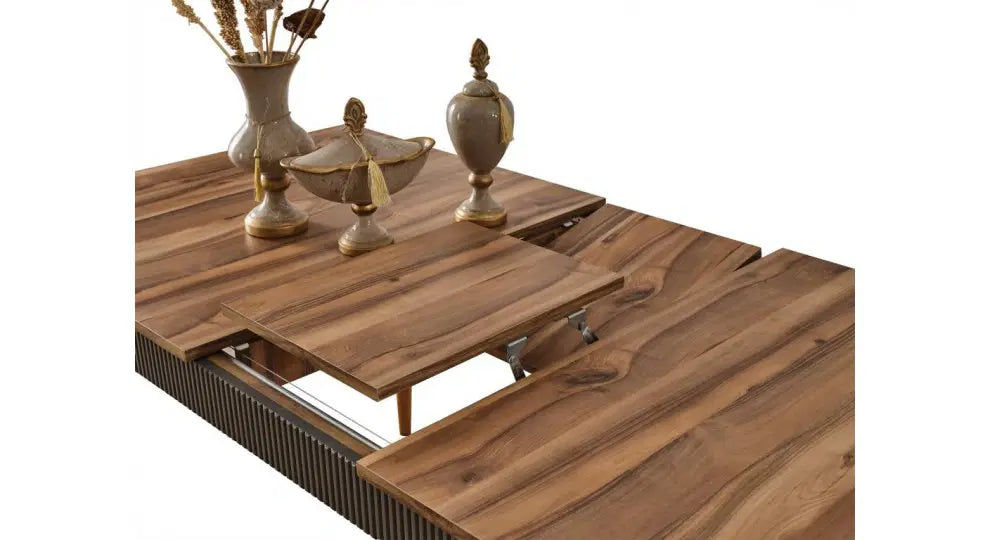 FLYMOB Çırağan Ceviz Yemek Odası %100 MDF
