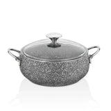TAC EV MasterCook Tombik Gri Metal Sapli Tencere Seti  - 7 Parça