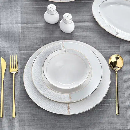 TAC EV Eliza Noya Gold 12 Kişilik Yemek Takımı  - 53 Parça