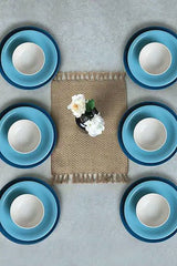 KERAMIKA Blue Mix Yemek Takımı 18 Parça 6 Kişilik 031-413-420