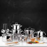 SCHAFER Jewel Çelik Çeyiz Seti 18 Parça - Inox