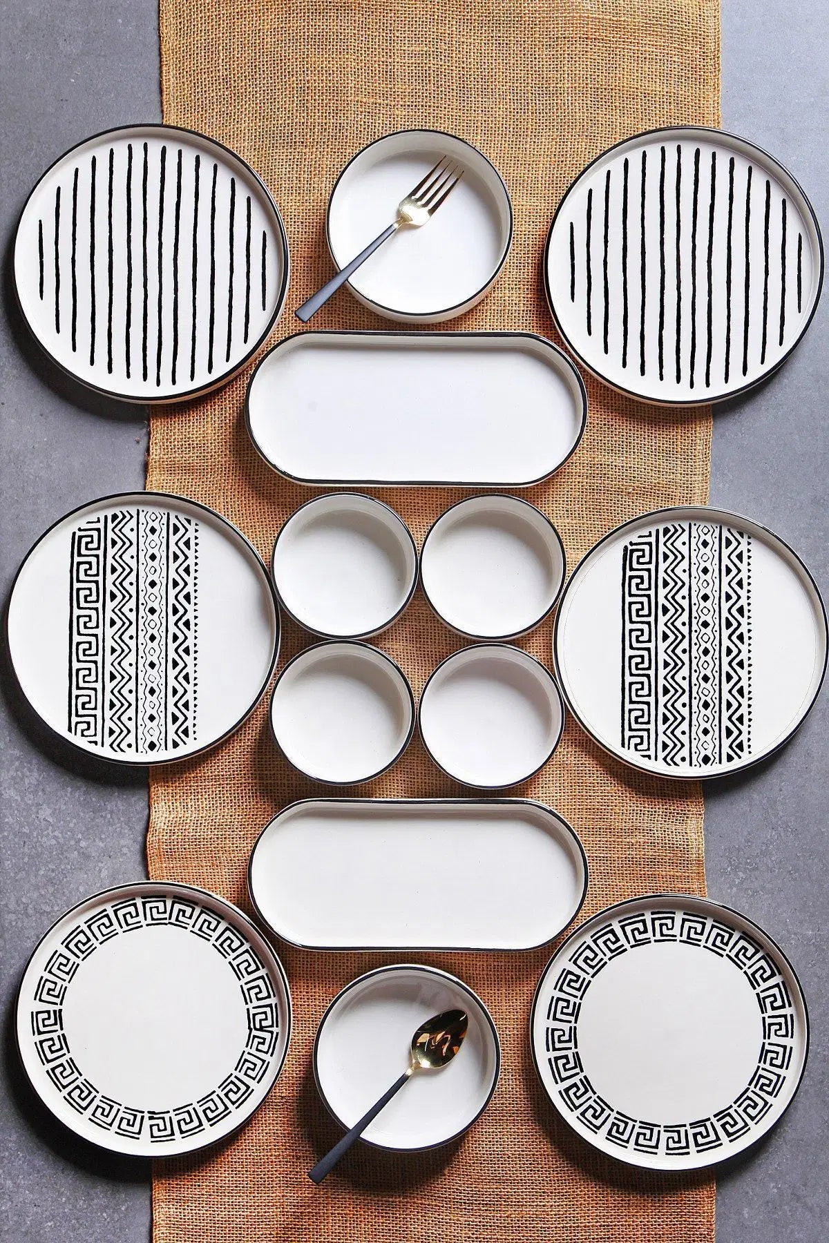 KITCHEN LIFE 14 Parça 6 Kişilik Stackable Sio Savior Kahvaltı Takımı
