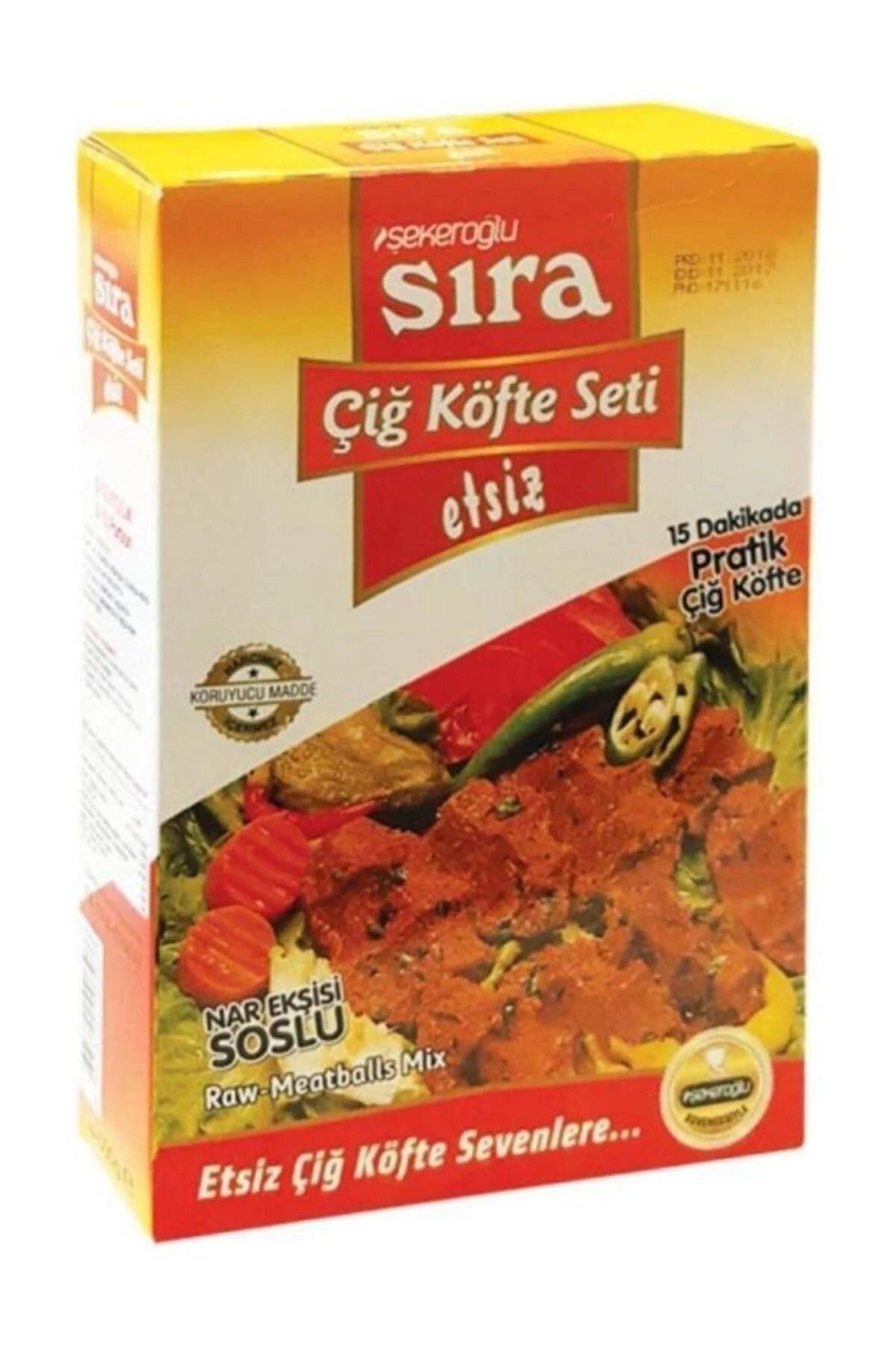 SIRA Çiğ Köfte Seti 500 gr  - Etsiz için