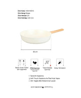 PEROTTI Danish Cook Beige İndüksiyon Tabanlı Tava 26 cm
