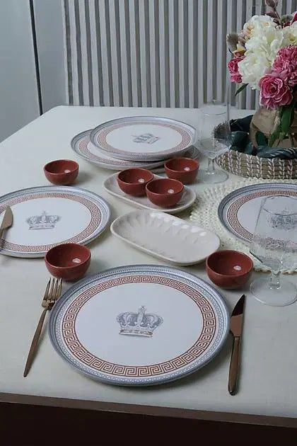 KERAMIKA Royal Majesty Kahvaltı Takımı 14 Parça 6 Kişilik