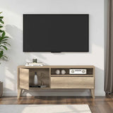 ADORE Retro Çekmeceli Tv Sehpası - Açık Ceviz (Tori) 120x50x40 cm