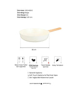 PEROTTI Danish Cook Beige İndüksiyon Tabanlı Tava 26 cm