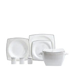 KORKMAZ Bone Collection 60 Parça Kare Yemek Takımı A8464