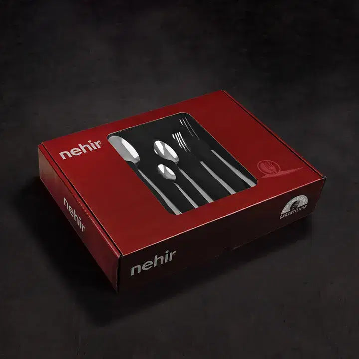 NEHIR Lizbon Sade - 30 Parça Çatal Bıçak Kaşık Takimi