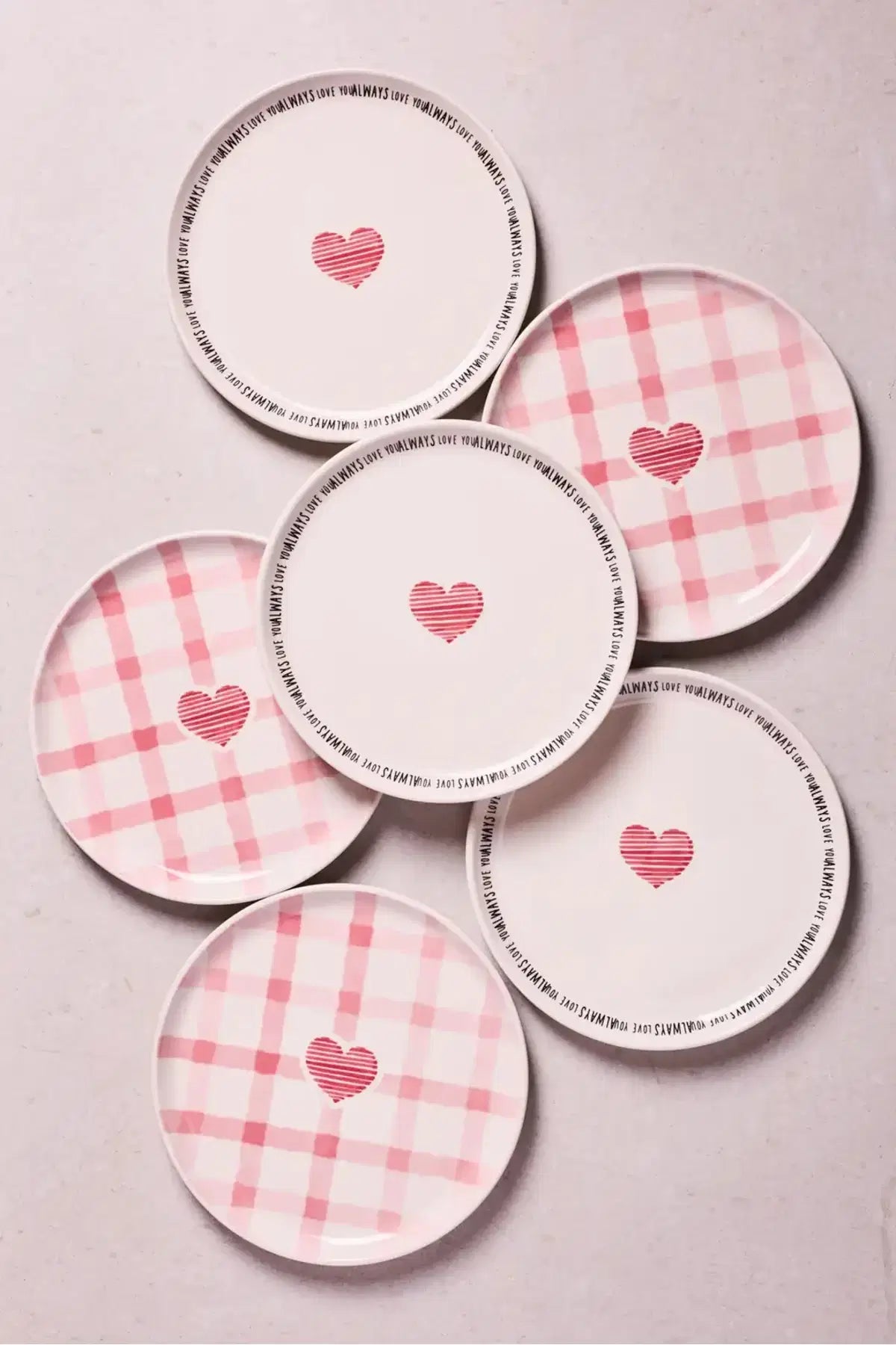 PEROTTI Hearts 6 Kişilik Pasta Takımı - 21 cm