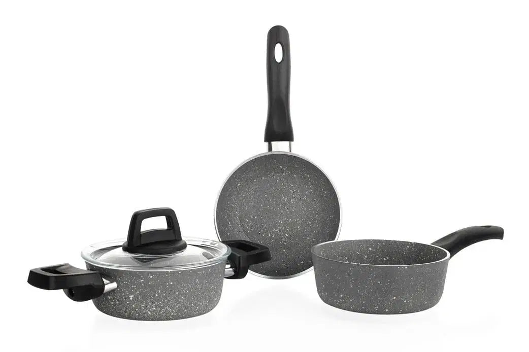 SCHAFER Piccola Derin Tencere 14cm+Tava 14cm+Kaçerola14cm - 4 Parça