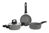 SCHAFER Piccola Derin Tencere 14cm+Tava 14cm+Kaçerola14cm - 4 Parça