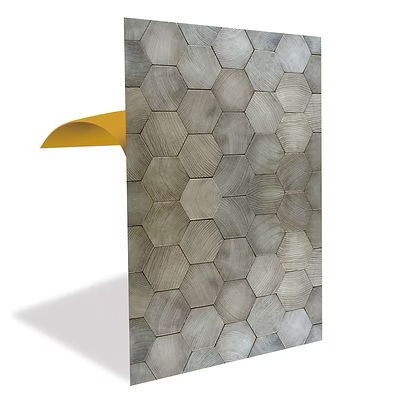 FLYBAT Altıgen Ahşap Görünümlü Panel Pvc