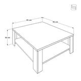 ADORE New Line Kare Orta Sehpa - Latte 90x35x90 cm