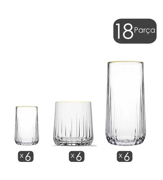 PAŞABAHÇE Nova - 18 Parça Bardak Seti