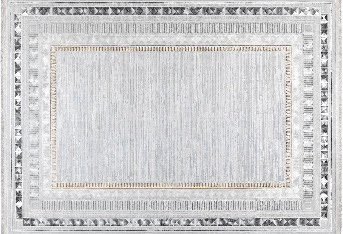 GÜNDOĞDU Kadife Gri Halı 80x150 (KF406A)