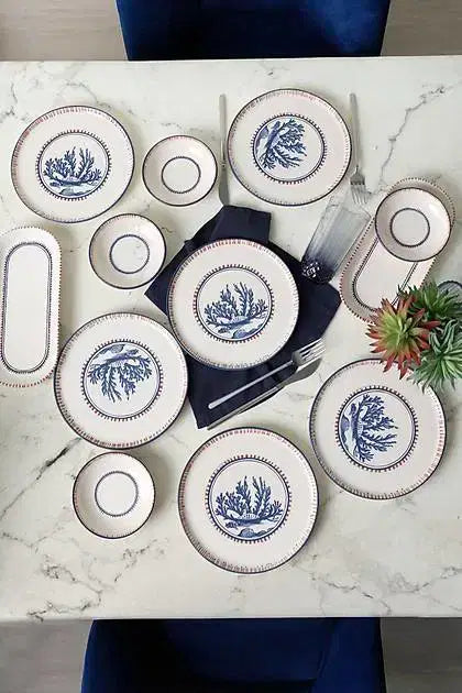 KERAMIKA Marine Wonders Kahvaltı Takımı 12 Parça 6 Kişilik 22741-22906