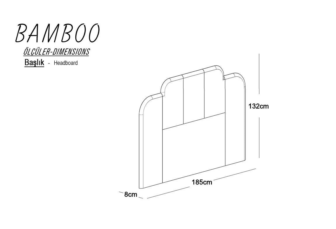 GÜNDOĞDU Bamboo 150 Lik Başlık - (Krem)