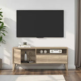 ADORE Retro Çekmeceli Tv Sehpası - Açık Ceviz (Tori) 120x50x40 cm