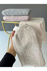 SARRA Gül 6'li Set El Ve Yüz Havlusu - 50x90cm