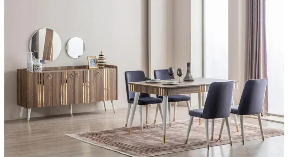 FLYMOB Lotus Ceviz Yemek Odası