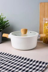 PEROTTI Danish Cook Beige İndüksiyon Tabanlı Derin Tencere 20 cm