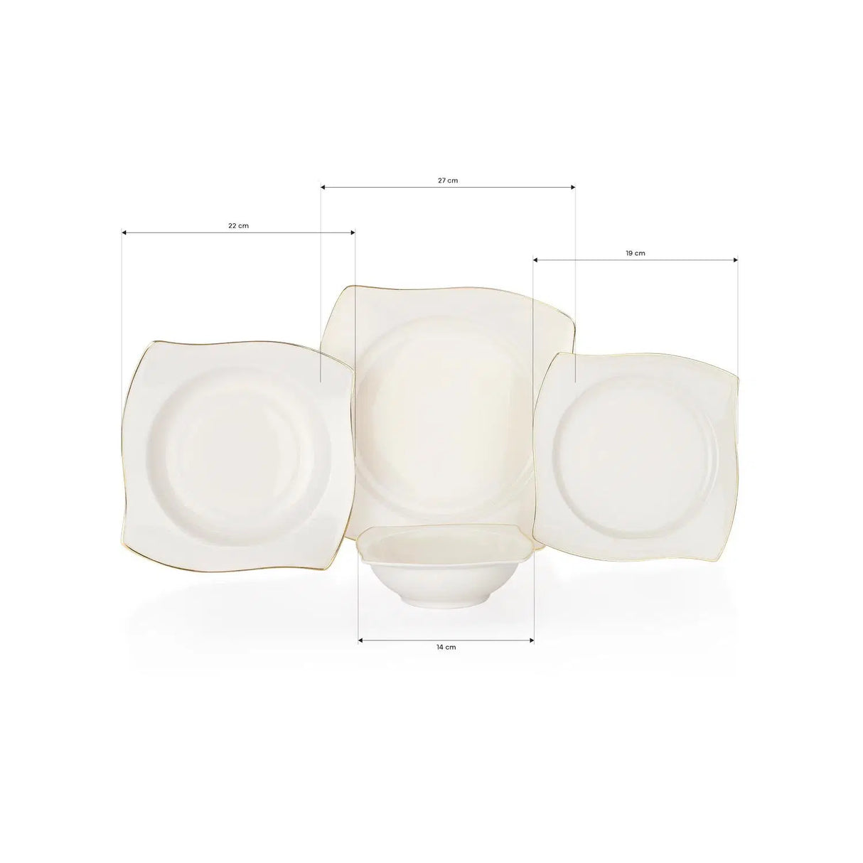 SCHAFER Bety Gold Yemek Takımı - 48 Parça