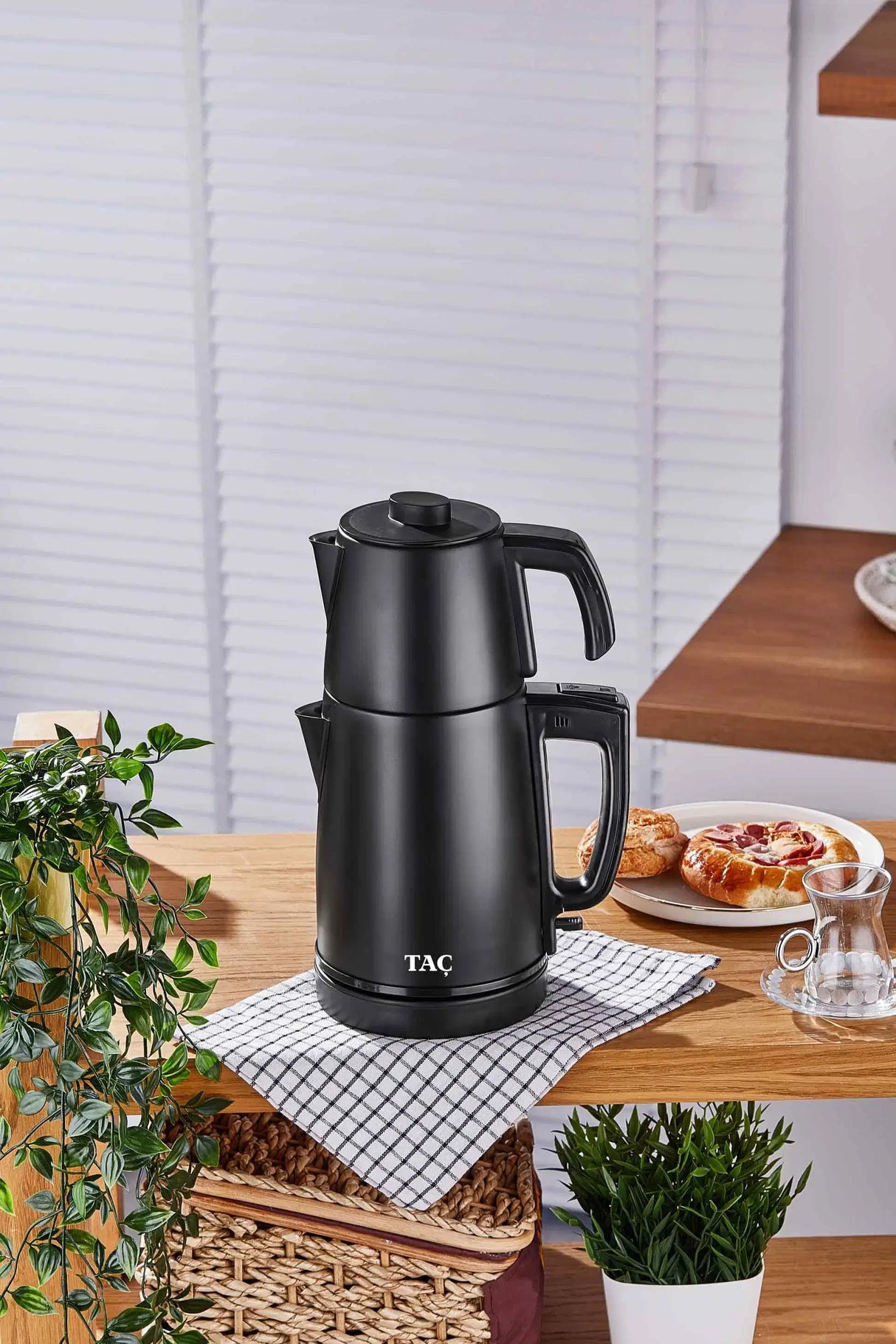 TAC EV Keyfidem Çay Makinesi Mat Siyah