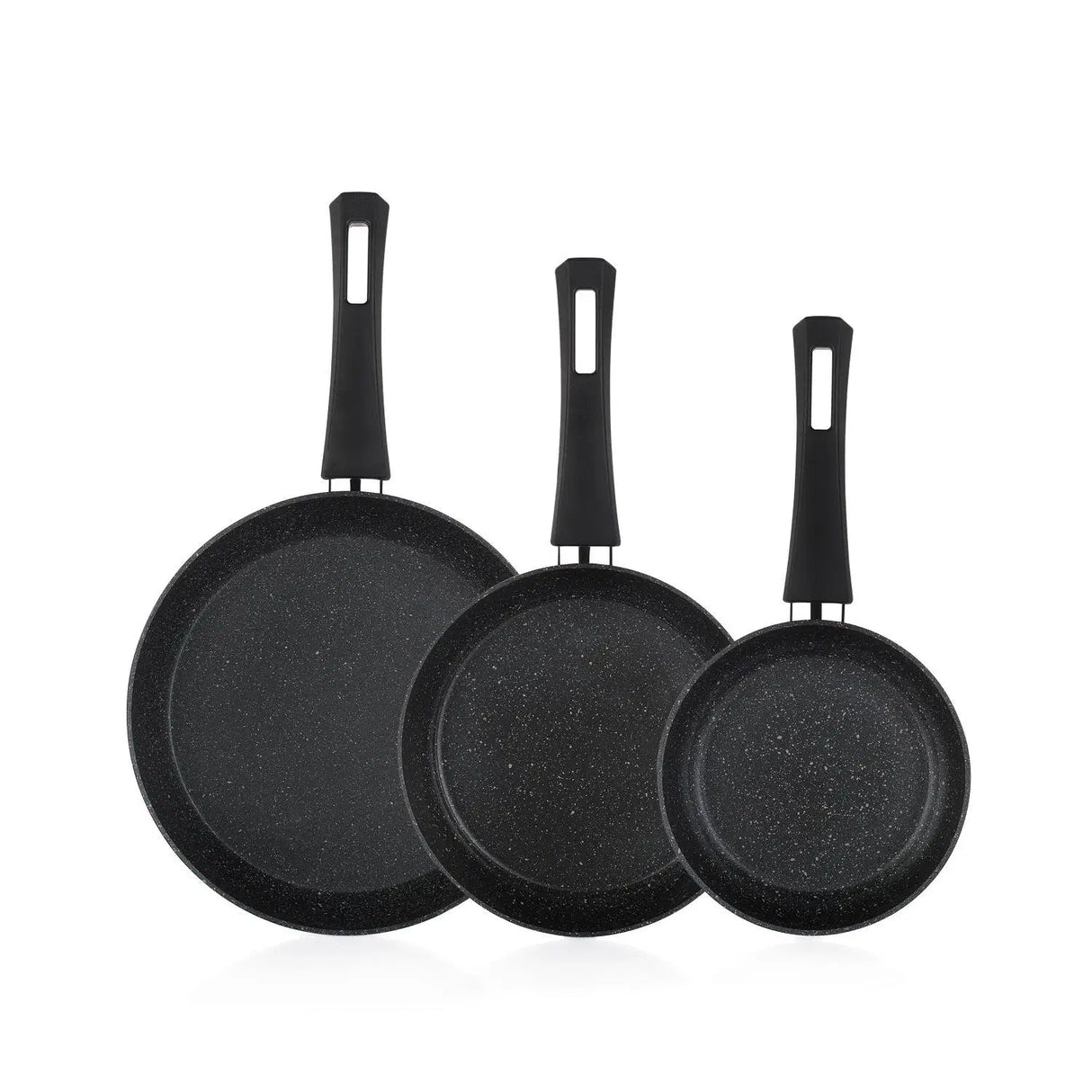 SCHAFER Black Stone 3'lü Tava Set Siyah