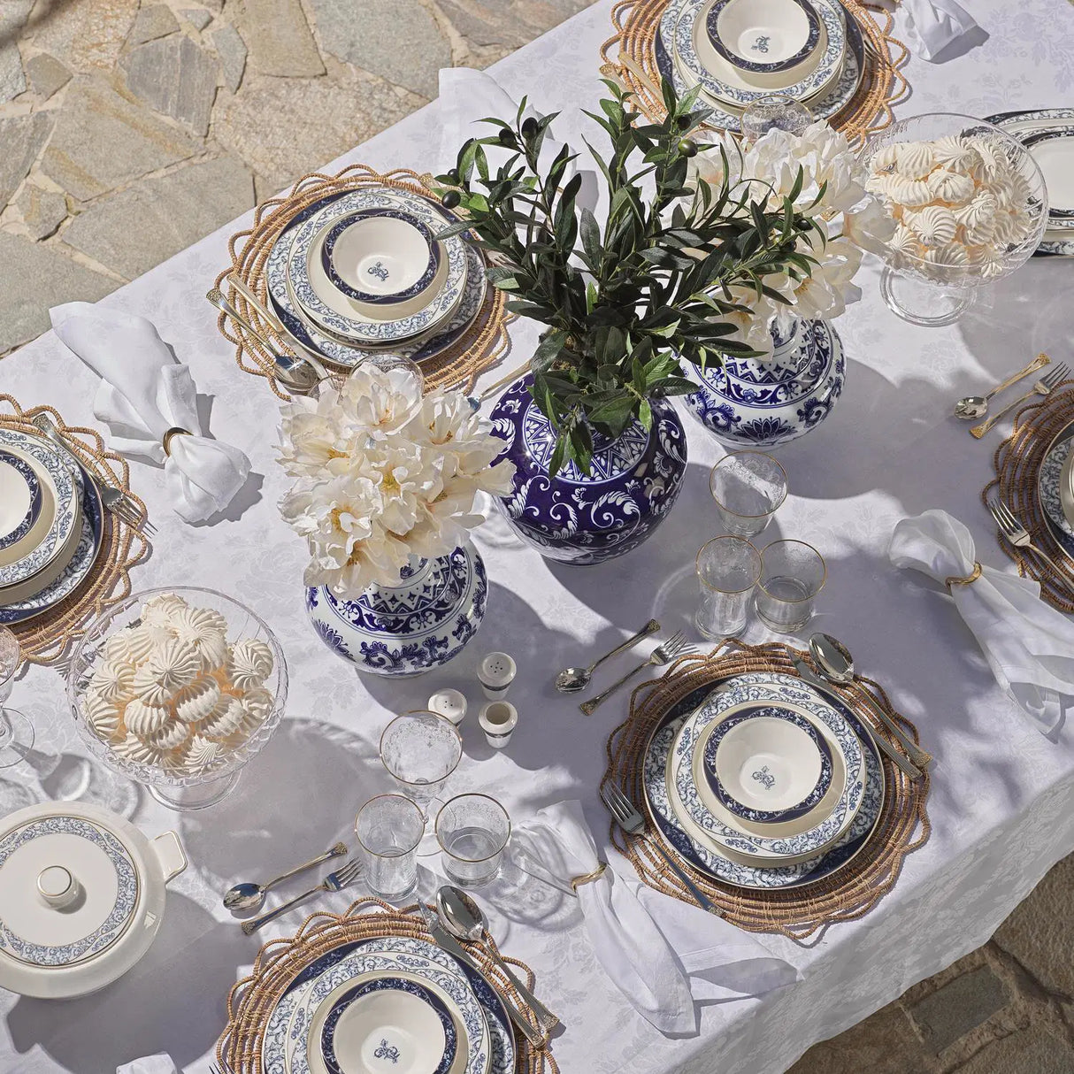 SCHAFER Tılsım Lace Lacivert Yemek Takımı - 60 Parça